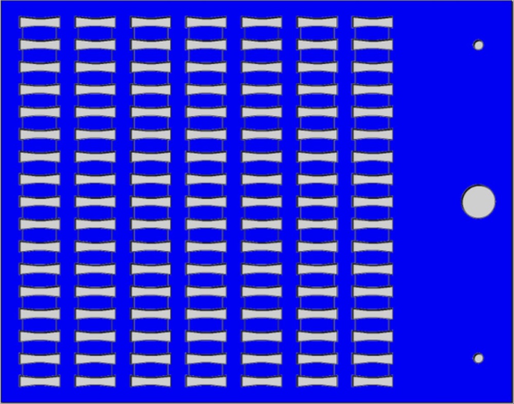 Targhetta MG-TPMF blu 4x10mm per siglatura cavi tubetti industriale