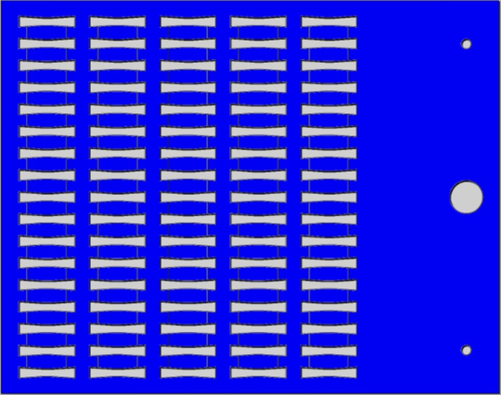Targhetta MG-TPMF blu 4x12mm per tubetti siglatura cavi
