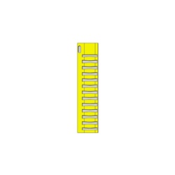 Targhette TPM-Roll biconica gialla 4x12mm per siglatura cavi tubi