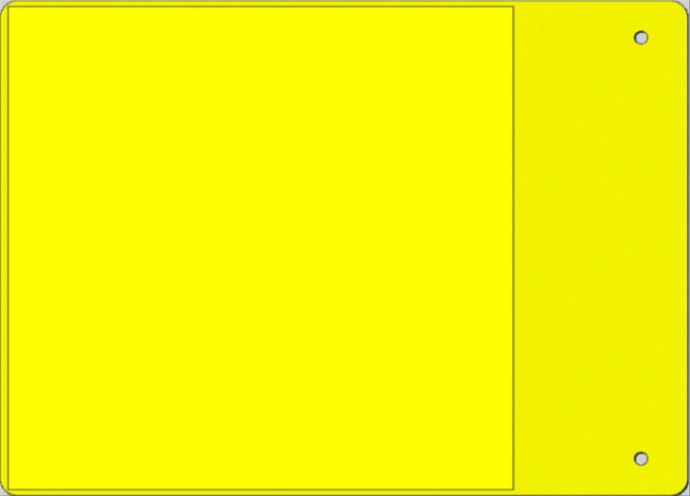 Etichetta adesiva MG-VYT vinile giallo 105x100 per componenti interne ed esterne