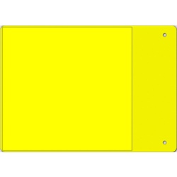 Etichetta adesiva MG-VYT vinile giallo 105x100 per componenti interne ed esterne