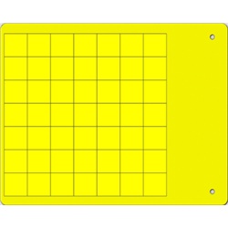 Etichetta adesiva vinile dielettrico MG-VYT gialla 15x15 per componentistica interna ed esterna