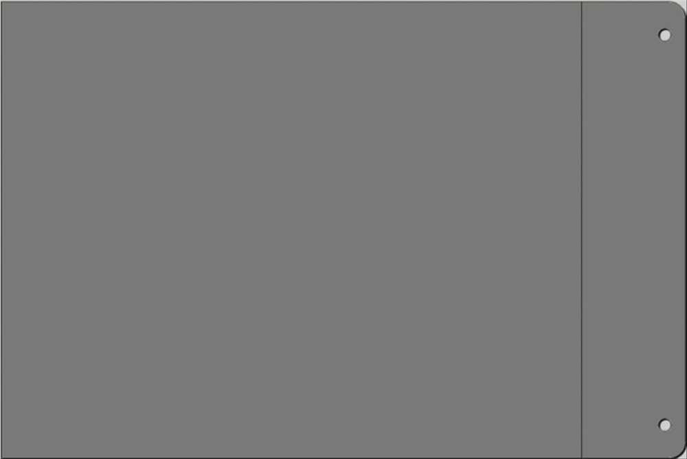 Etichetta adesiva vinile dielettrico grigio 110x140 per componenti interne ed esterne