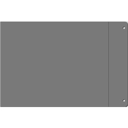 Etichetta adesiva vinile dielettrico grigio 110x140 per componenti interne ed esterne