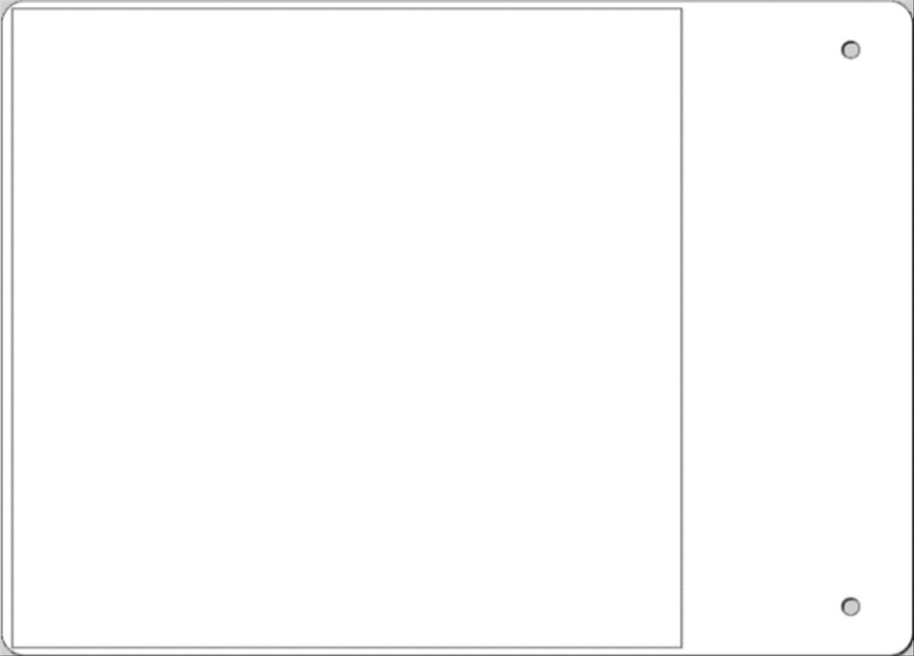 Etichetta adesiva vinile MG-VYT bianca 105x110 per cablaggio industriale