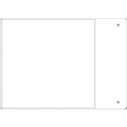Etichetta adesiva vinile MG-VYT bianca 105x110 per cablaggio industriale