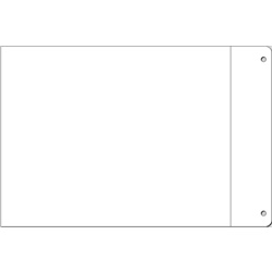 Etichette adesive PVC prefustellate 110x140mm bianche per esterno quadro