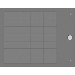 Targhetta MG-TAP grigio metallo 15x27 mm halogen free cablaggio industriale