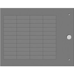 Targhetta MG-TAP grigia 8,2x27 mm halogen free per identificazione cavi e componenti