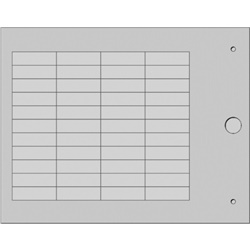 Targhetta MG-TAP grigia 8,2x27 mm porta-targhe cablaggio industriale