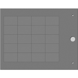 Targhetta MG-TAP grigia 18x27 mm halogen free per cablaggio industriale