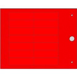 Targhetta MG-TAP rossa 15x49 mm per identificazione cavi