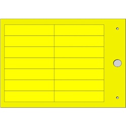 Targhetta MG-TAP gialla 15x67 mm per cavi automazione industriale