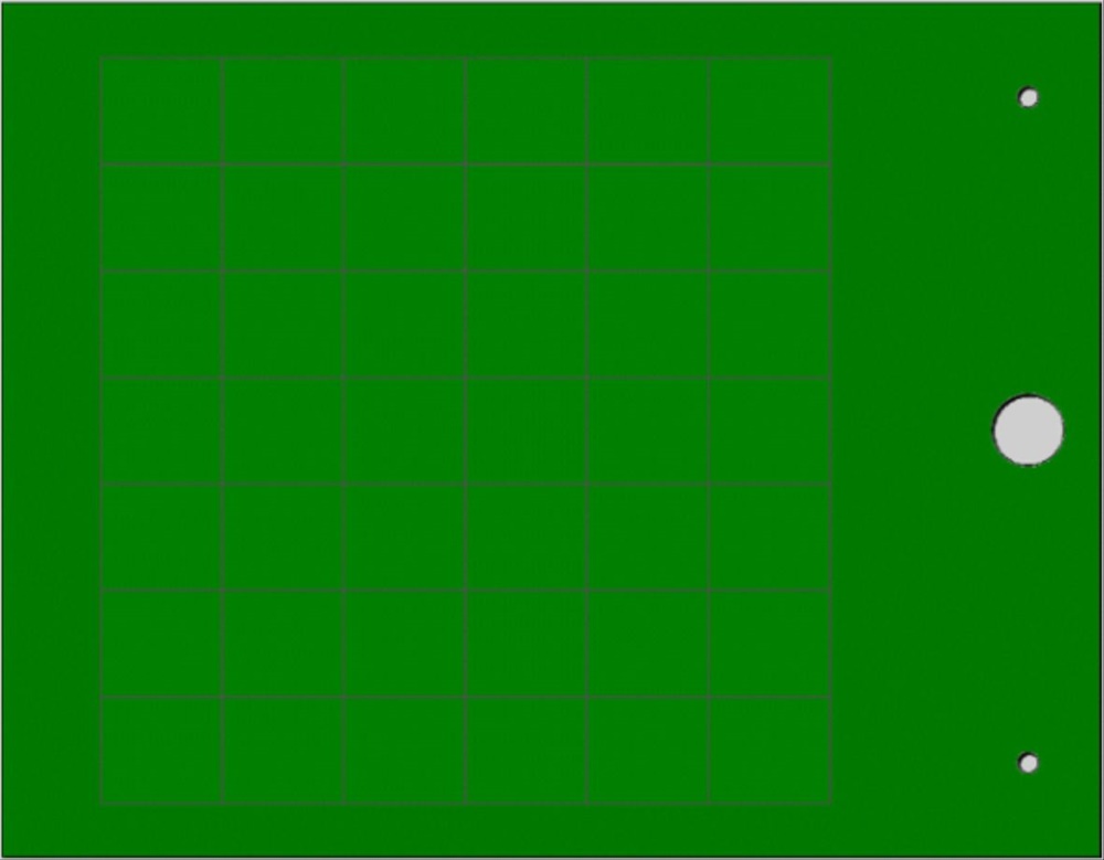 Targhetta MG-TAP verde 15x17 mm per cavi e componenti