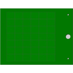 Targhetta MG-TAP verde 15x17 mm per cavi e componenti