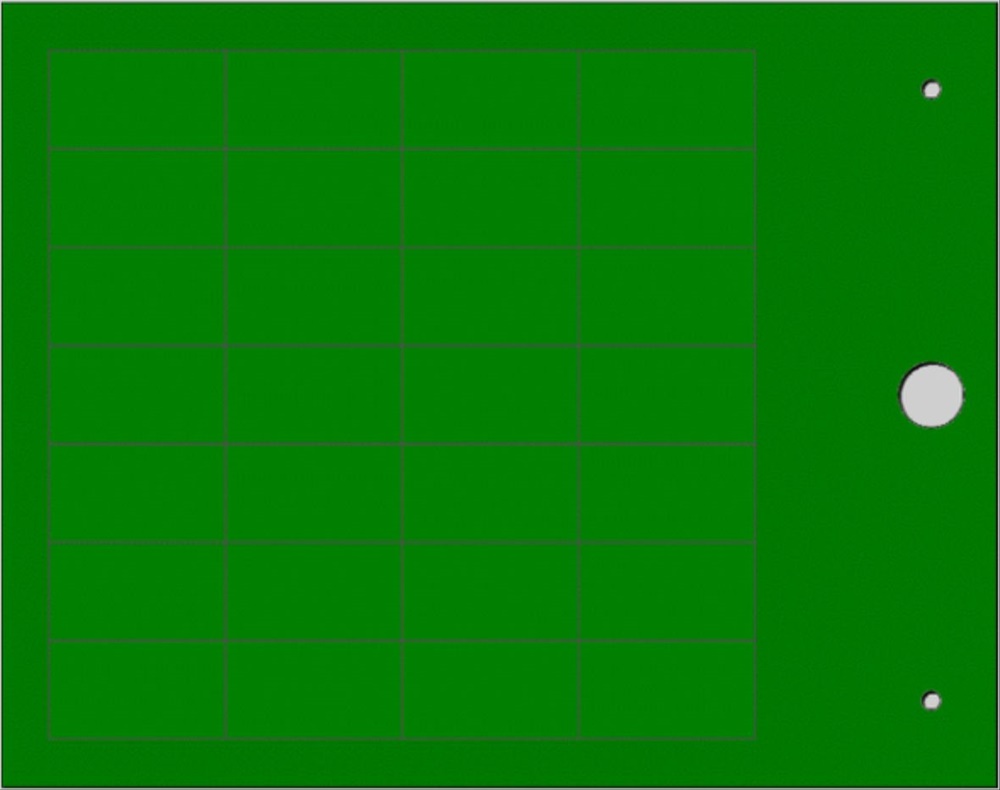Targhetta MG-TAP verde 15x27 mm per cavi e componenti industriali