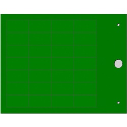 Targhetta MG-TAP verde 15x27 mm per cavi e componenti industriali