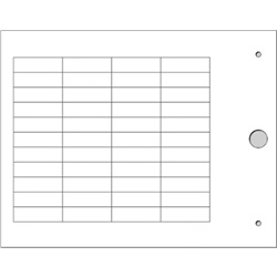 Targhetta MG-TAP bianco 8,2x27 porta-targhe cablaggio industriale