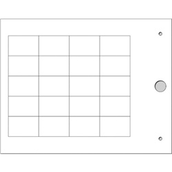 Targhetta MG-TAP bianco 18x27 mm porta-targhe industriale