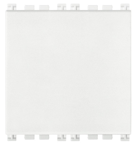 Copriforo 2 moduli bianco per installazioni elettriche standard