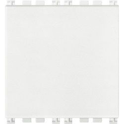 Copriforo 2 moduli bianco per installazioni elettriche standard