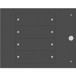 Targa rivettata 4mm MG-VRT-RH nera per targhe quadro personalizzate