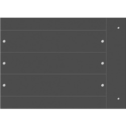 Targa rivettata 4mm MG-VRT-RH nero per targhe-quadro personalizzate