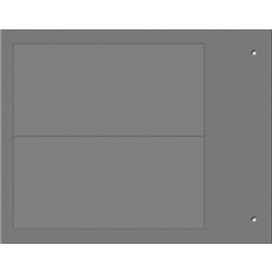 Targa MG-VRT-R grigio 52x107 mm halogen free per quadri elettrici