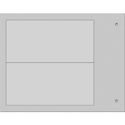 Targa quadro MG-VRT-R grigio PVC 52x107 per personalizzazione industriale