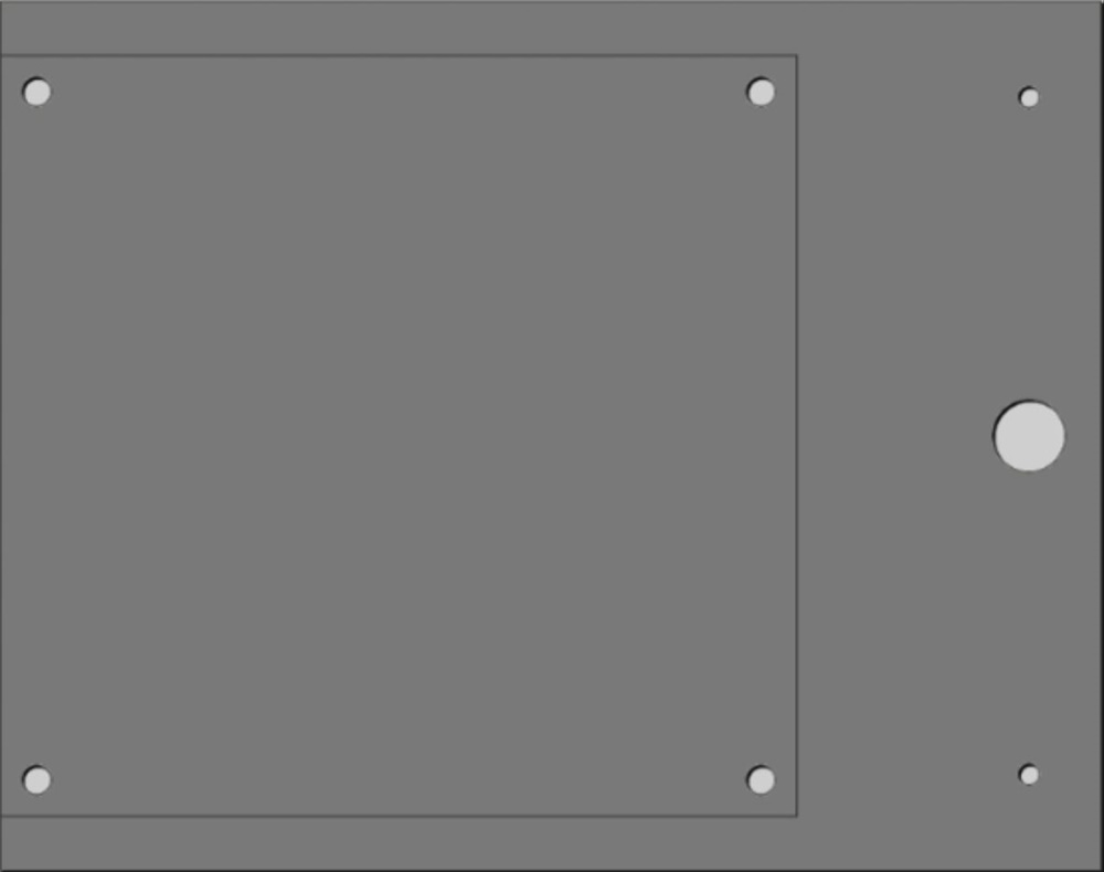 Targa preforata MG-VRT-RH grigio 105x110 halogen free quadro elettrico
