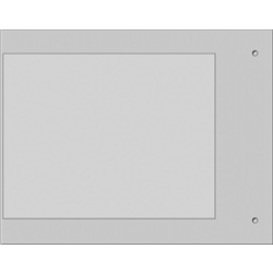 Targa quadro MG-VRT-R grigio PVC 92x118 per personalizzazione industriale