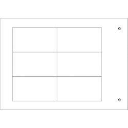 Targa quadro MG-VRT-R bianca PVC 32x58 per personalizzazione industriale