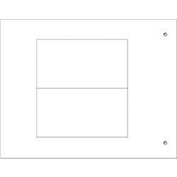 Targa quadro MG-VRT-R bianca PVC 42x78 per personalizzazione industriale