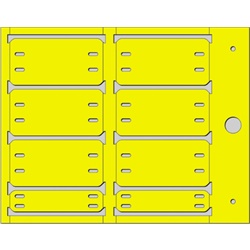 Targhetta MG-ETF gialla per fascette 28x57 mm cablaggio industriale