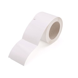Segnalatore autoadesivo bianco 20x80 mm uso interno ed esterno