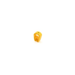 Anello siglato RMS-01 giallo plastica per elettrico 1,3-3 mm