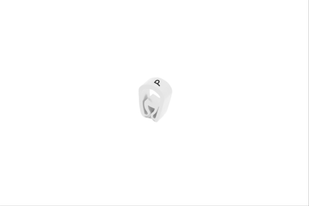 Anello siglato RMS-02 plastica bianco impianti elettrici 2,5-5 mm