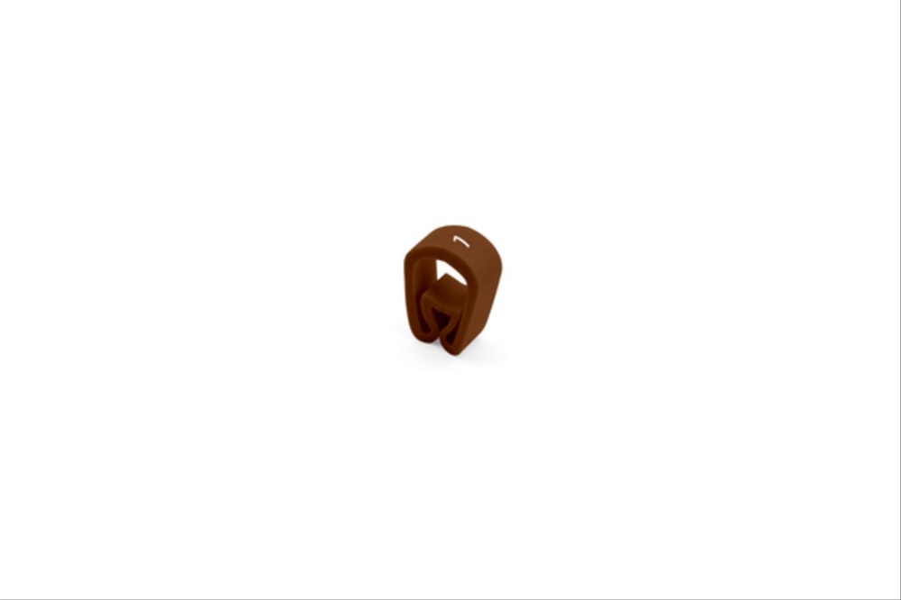 Anello siglato RMS-01 plastica marrone per impianti elettrici