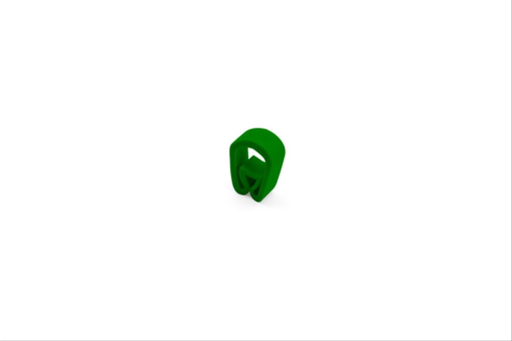 Anello siglato RMS-01 plastica verde per impianti elettrici