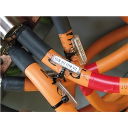 Tubetti segnacavo flat PVC plastificato per targhette 4-9-15 mm uso cavi e guaine