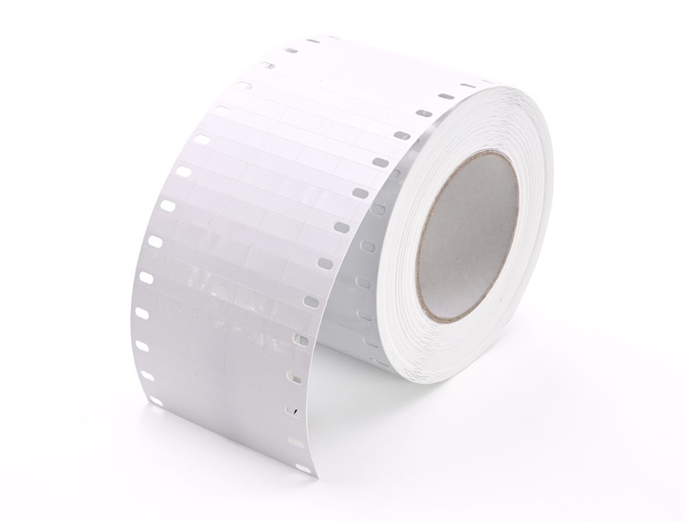 Targhetta TAR-ROLL segnalazione bianca 9x20 mm cablaggio industriale