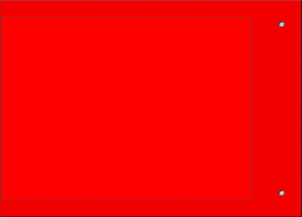 Targa quadro MG-VRT-A personalizzabile PVC rosso automazione