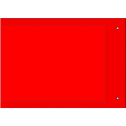 Targa quadro MG-VRT-A personalizzabile PVC rosso automazione