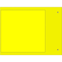 Targa quadro MG-VRT-A gialla PVC 105x110 per automazione industriale