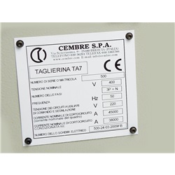 Targa quadro gialla MG-VRT-AH PVC 88412