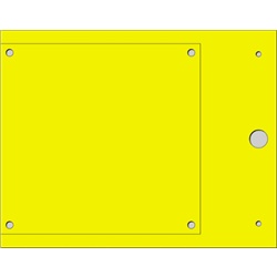 Targa quadro MG-VRT-AH gialla PVC per automazione industriale