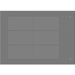 Targa MG-VRT-A 32x58 mm grigio halogen free per quadri elettrici