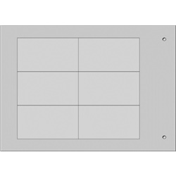 Targa quadro MG-VRT-A grigio PVC per personalizzazione industriale