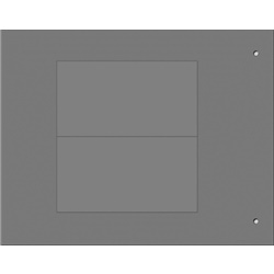 Targa MG-VRT-A 42x78 mm grigio halogen free per quadri elettrici
