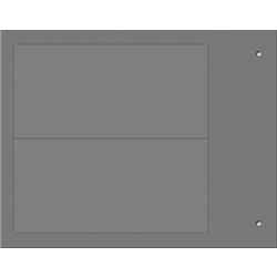 Targa quadro MG-VRT-A grigio 52x107mm halogen free industria